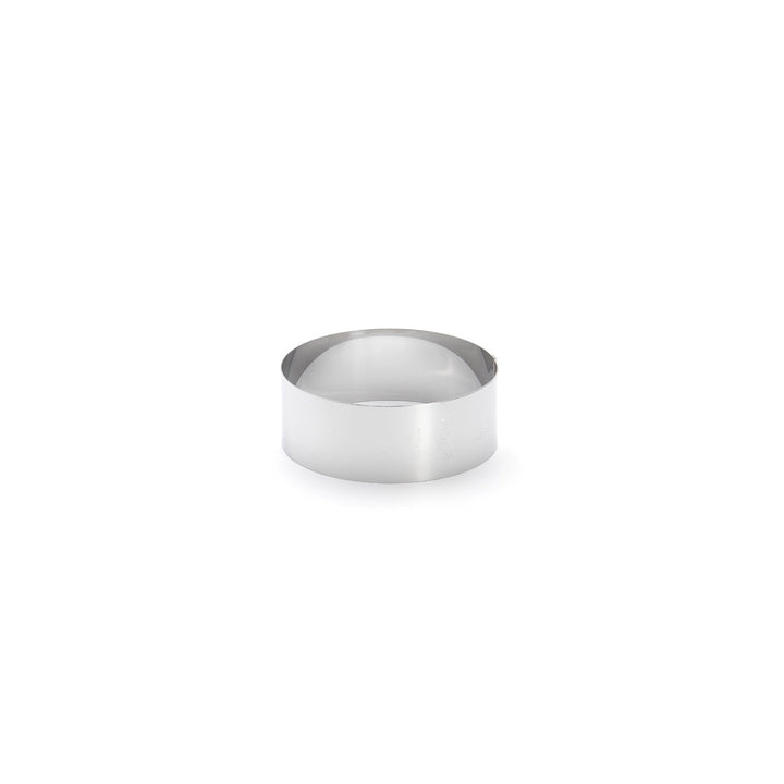 Cercle à entremets rond inox Ht 4,5 - diamètre 10cm