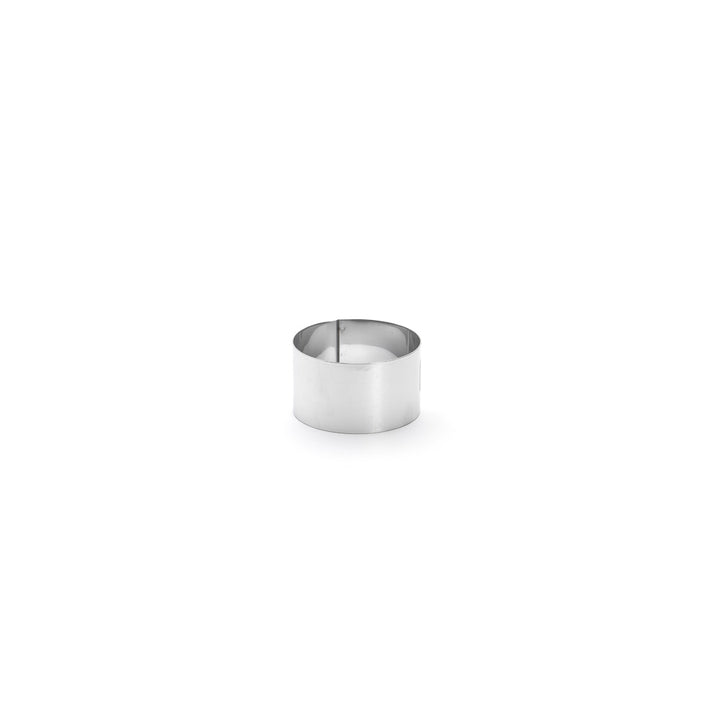 Cercle à entremets rond inox Ht 4,5  - diamètre 7,5cm