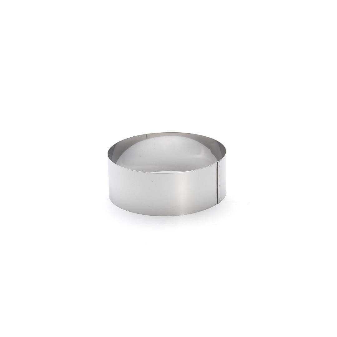 Cercle à entremets Vacherin inox Ht 6 - diamètre 16cm