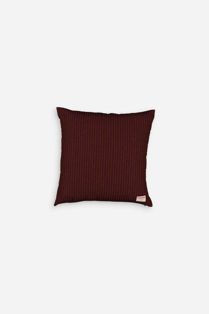 Rust and pink iridescent lines cushion - ARMAND