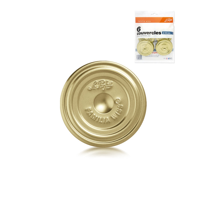Couvercles Familia Wiss - Sachet de 6 - ø 82 mm 