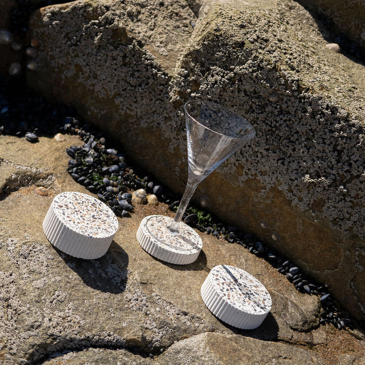 Dessous de verres Colosse blanc (lot de 4) Dessous de verres Malakio