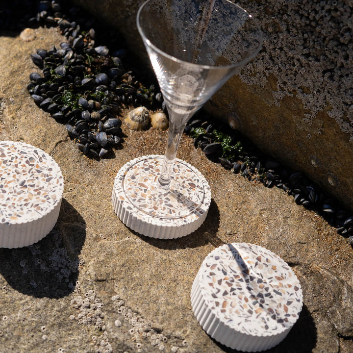 Dessous de verres Colosse blanc (lot de 4) Dessous de verres Malakio