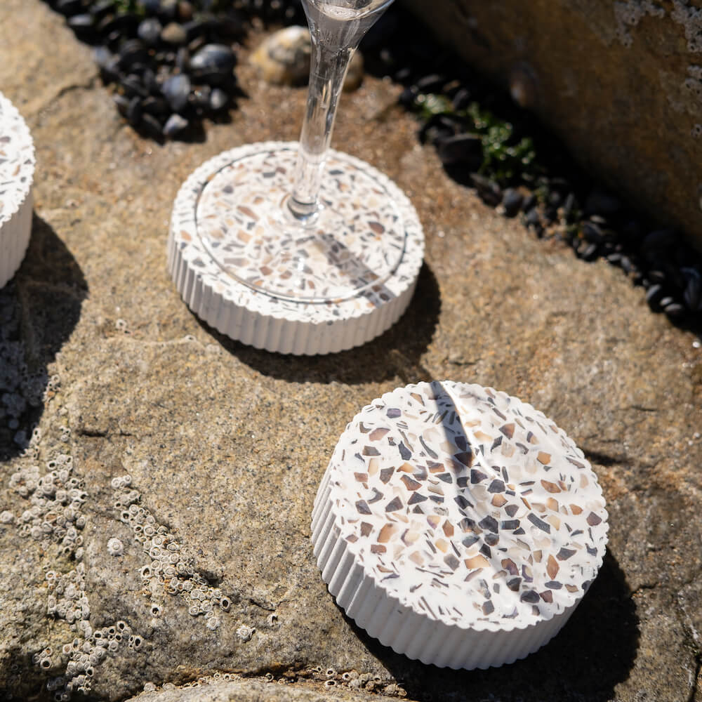 Dessous de verres Colosse blanc (lot de 4) Dessous de verres Malakio