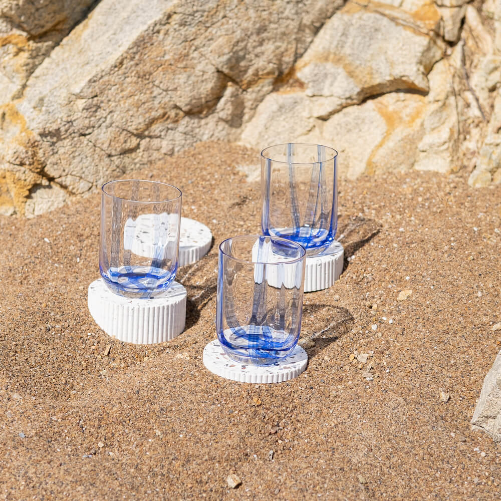 Dessous de verres Colosse blanc (lot de 4) Dessous de verres Malakio