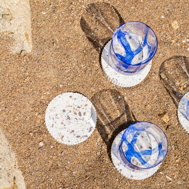 Dessous de verres Colosse blanc (lot de 4) Dessous de verres Malakio