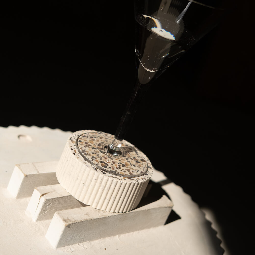 Dessous de verres Colosse blanc (lot de 4) Dessous de verres Malakio