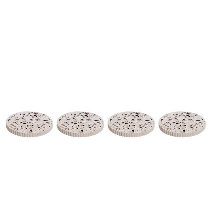 Dessous de verres Colosse blanc (lot de 4) Dessous de verres Malakio