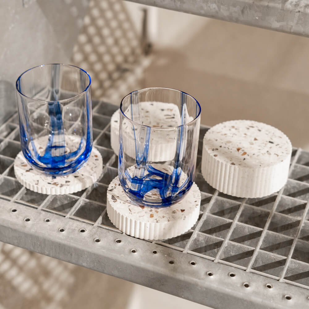 Dessous de verres Colosse blanc (lot de 4) Dessous de verres Malakio