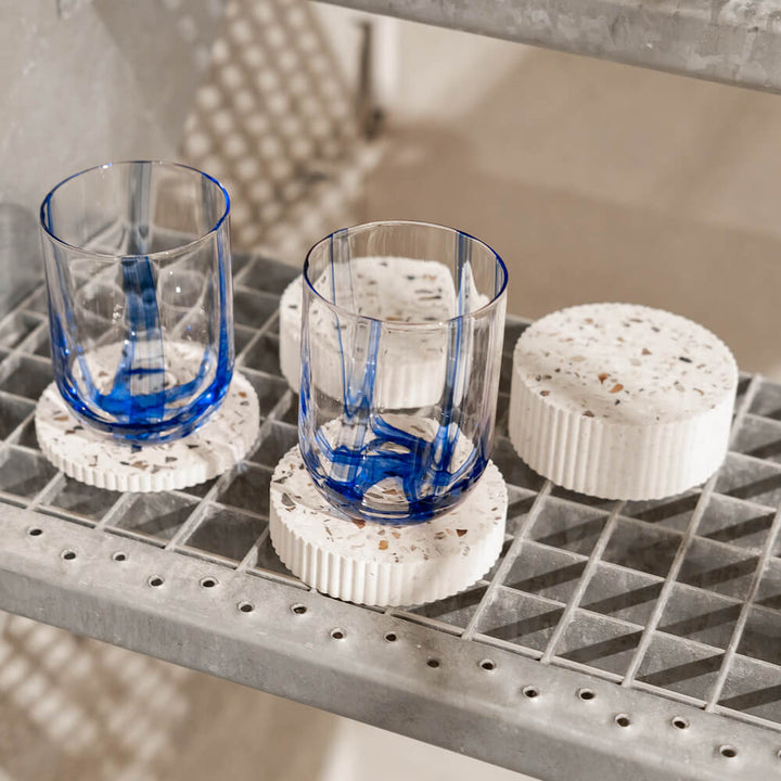 Dessous de verres Colosse blanc (lot de 4) Dessous de verres Malakio