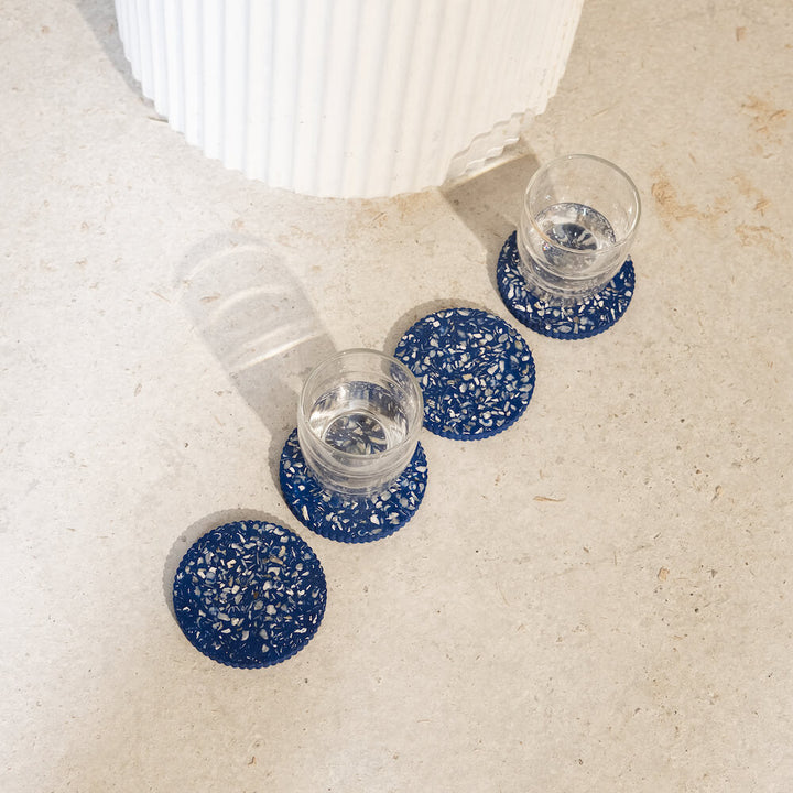 Dessous de verres Colosse bleu (lot de 4)