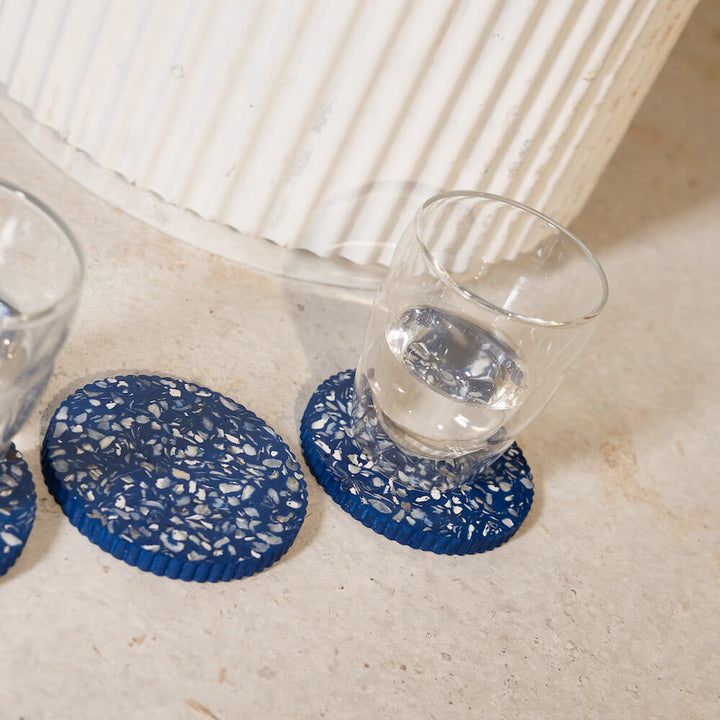 Dessous de verres Colosse bleu (lot de 4)