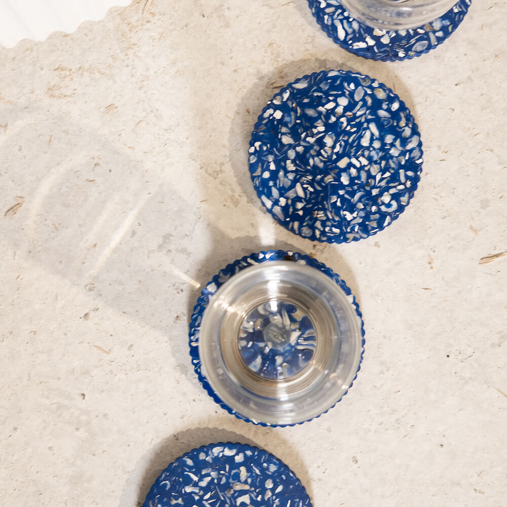 Dessous de verres Colosse bleu (lot de 4)