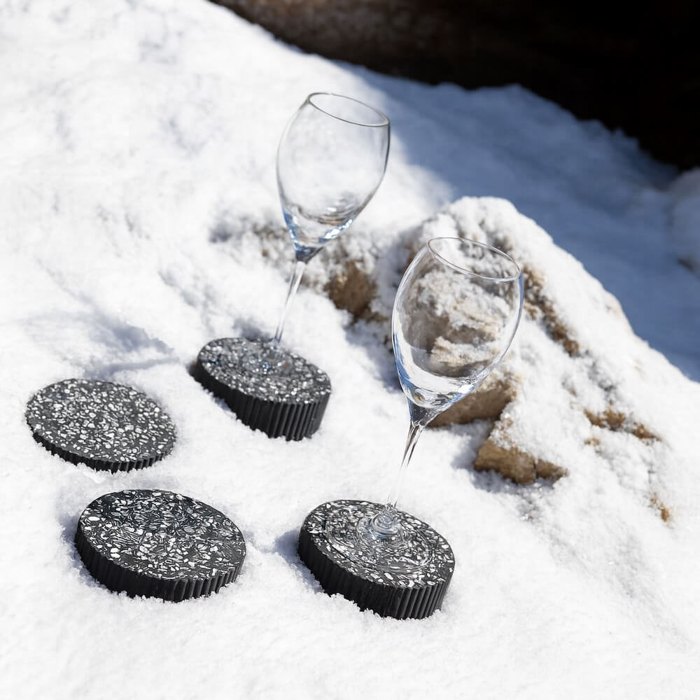 Dessous de verres Colosse noir (lot de 4)