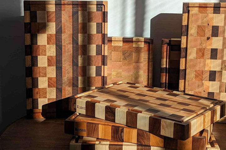 Billot Menez – Billot de cuisine damier en bois massif made in France par PLANC’H