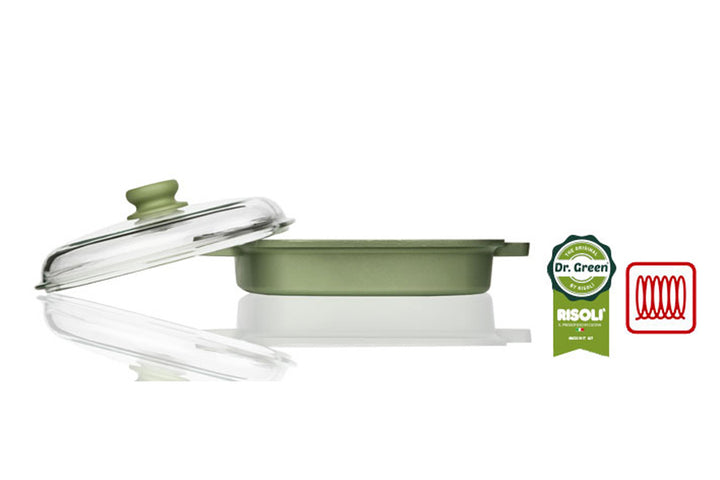 Grill vapeur 26x26 cm avec couvercle Dr.Green®Extra Induction