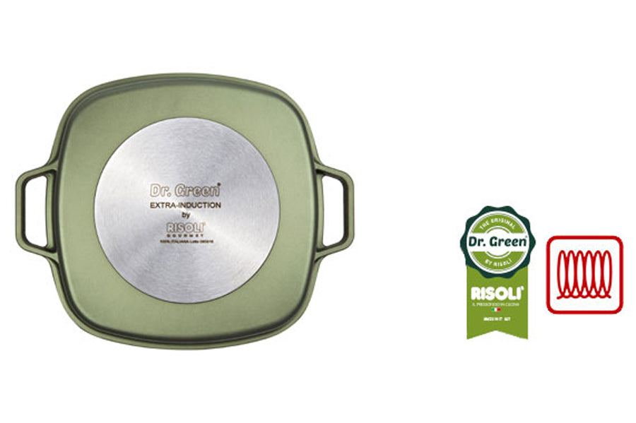 Grill vapeur 26x26 cm avec couvercle Dr.Green®Extra Induction