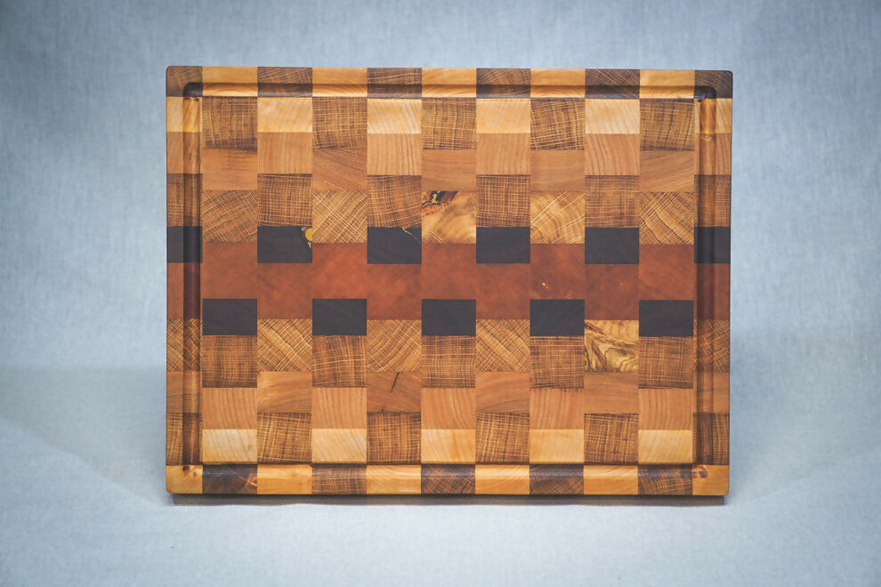 Billot Menez – Billot de cuisine damier en bois massif made in France par PLANC’H