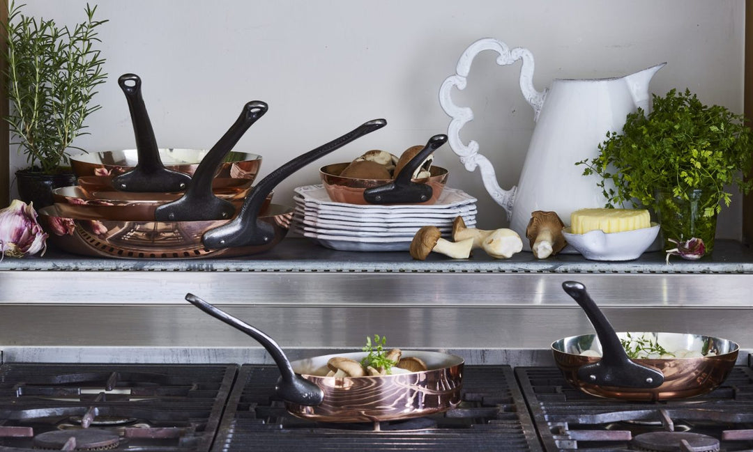 Poêle ovale en cuivre étamé Poêles Baumalu