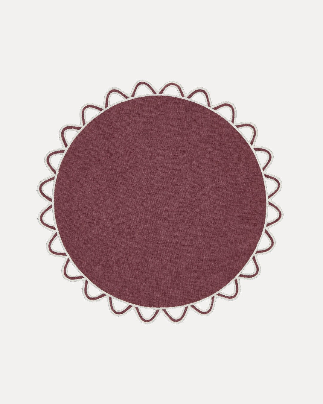 Set de table Halo, bordeaux et écru Sets de table Mariaida Home