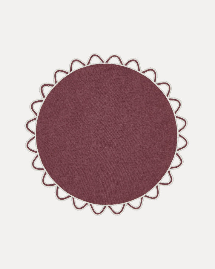Set de table Halo, bordeaux et écru Sets de table Mariaida Home