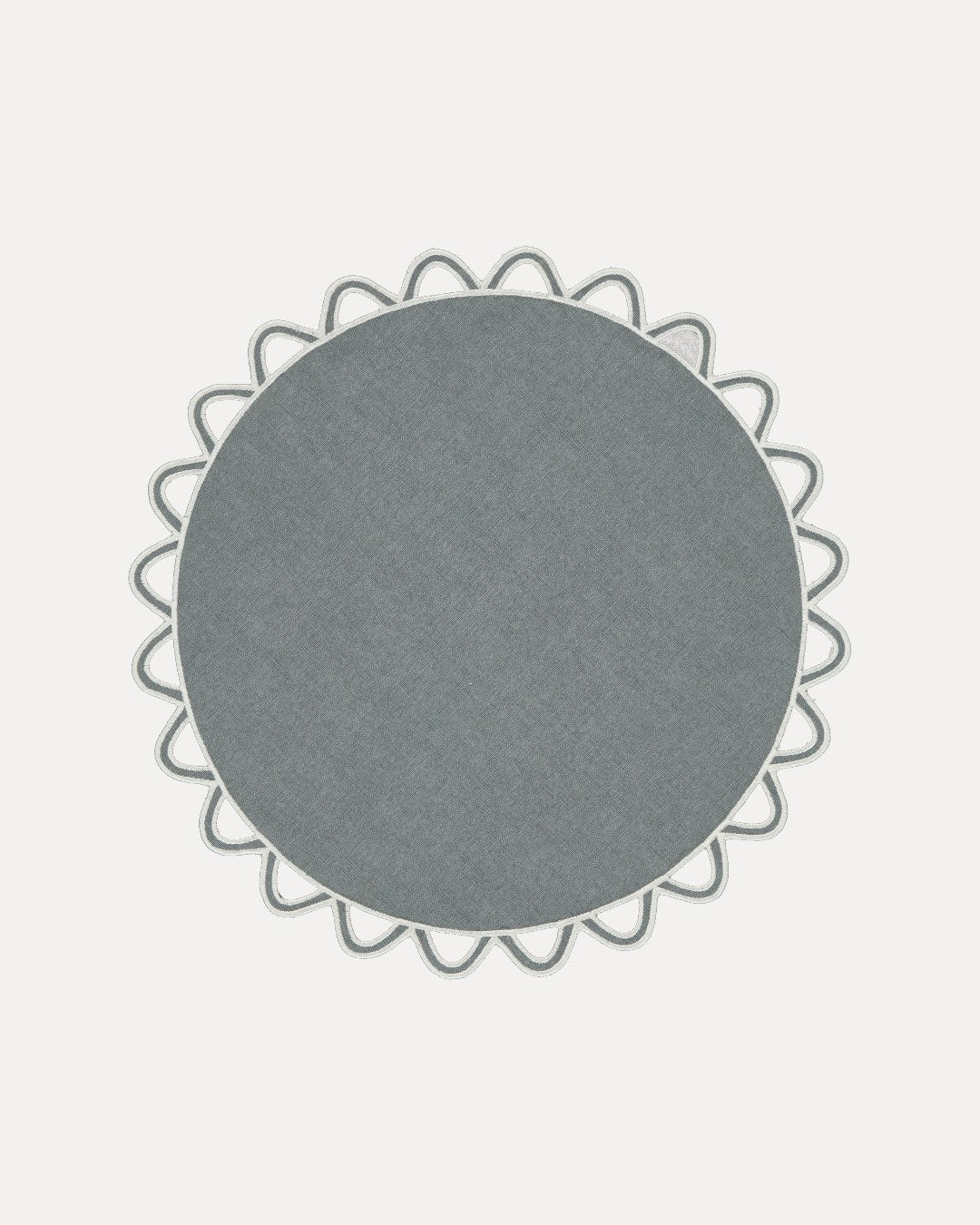 Set de table Halo, gris et écru