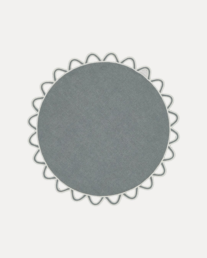 Set de table Halo, gris et écru