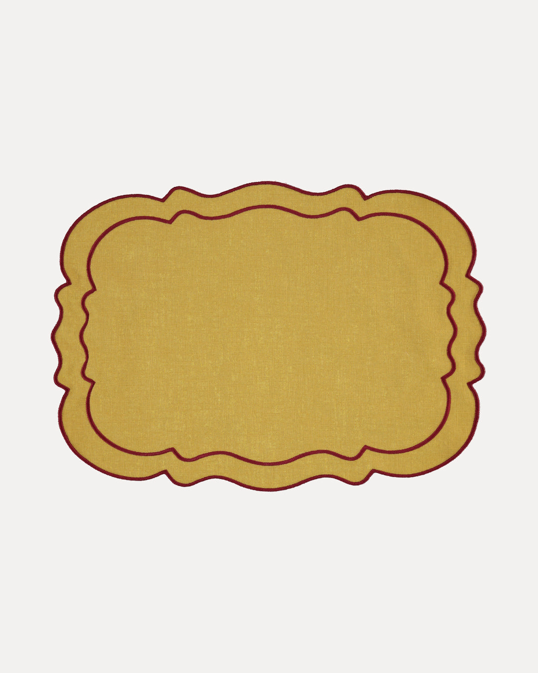 Set de table Clou, Moutarde et bordeaux