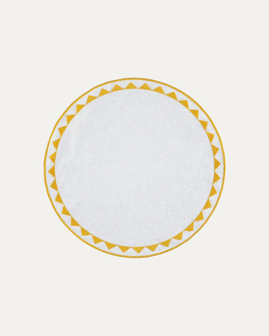 Set de table Sol, blanc et jaune Sets de table Mariaida Home