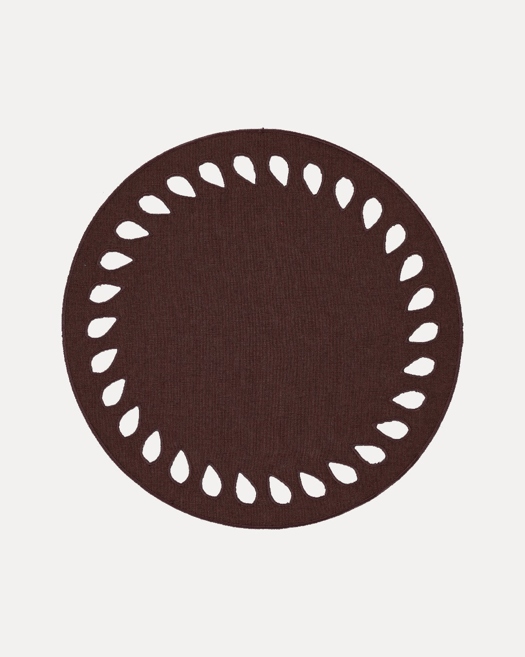 Set de table Viseu, brun sur brun