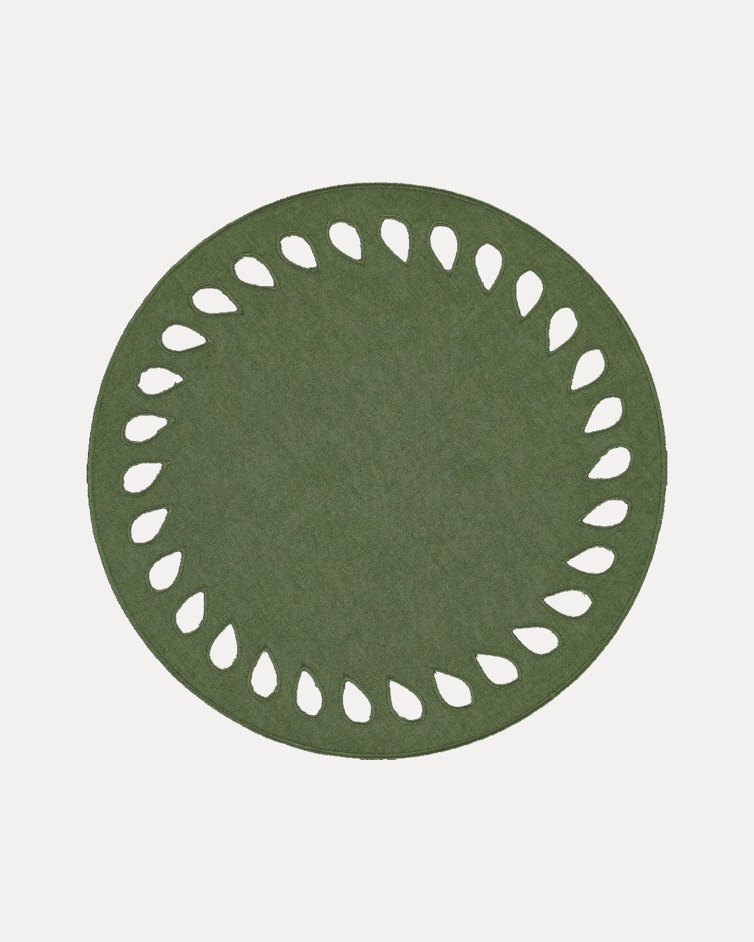 Set de table Viseu, vert sur vert