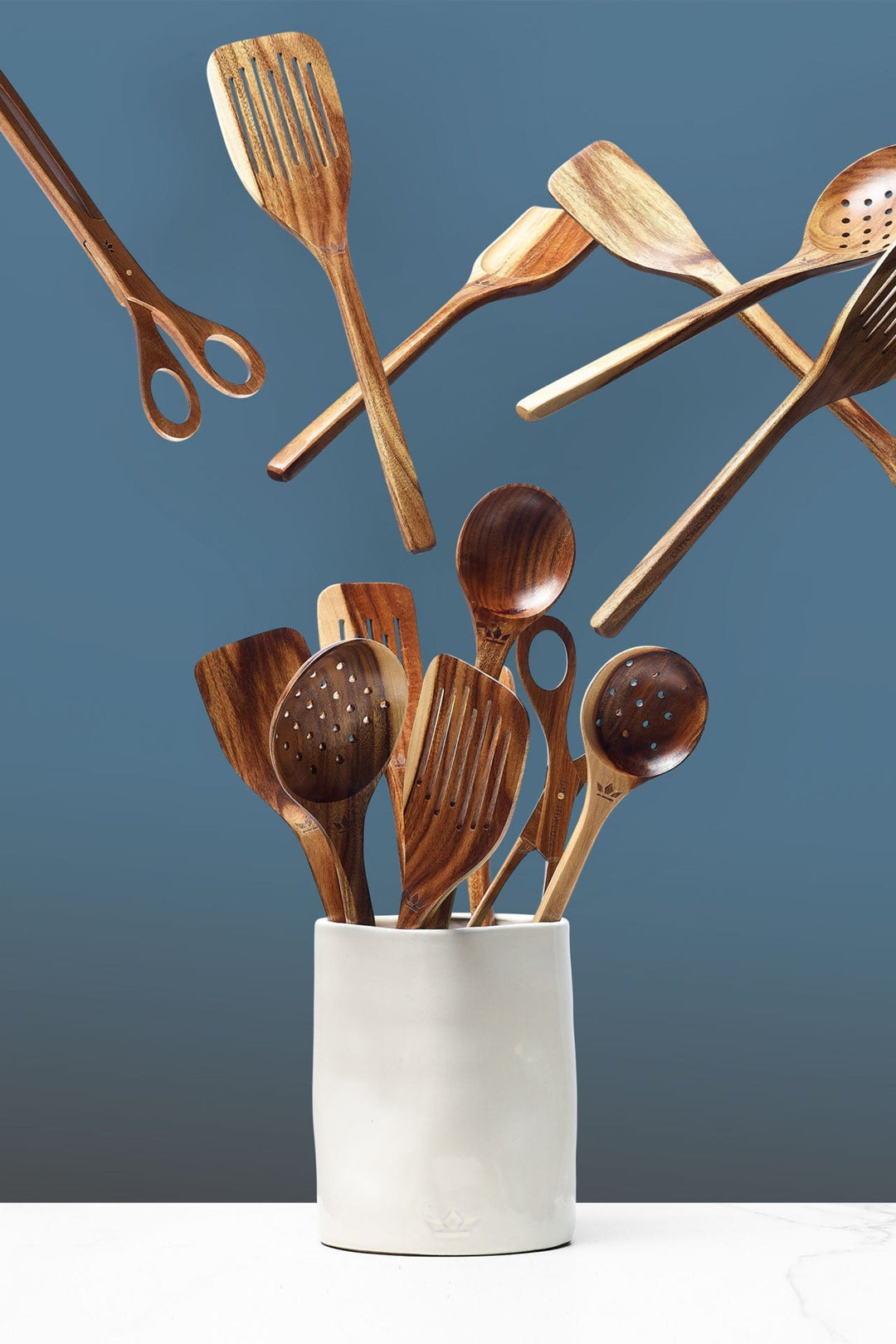 Dented Utensil Holder - Matte Black