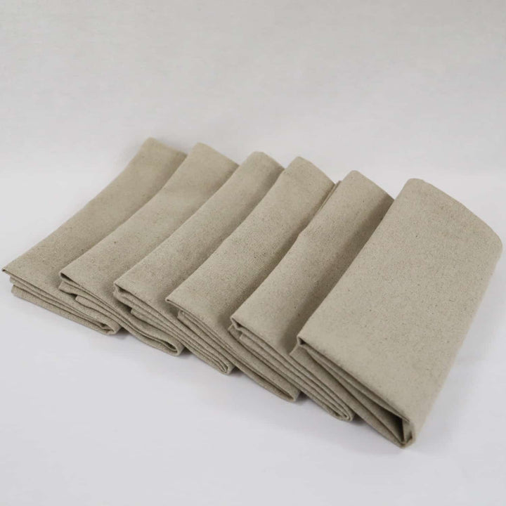Lot de 6 serviettes de table 100% Lin LINELLE - Made in France Serviettes de table Linandelle