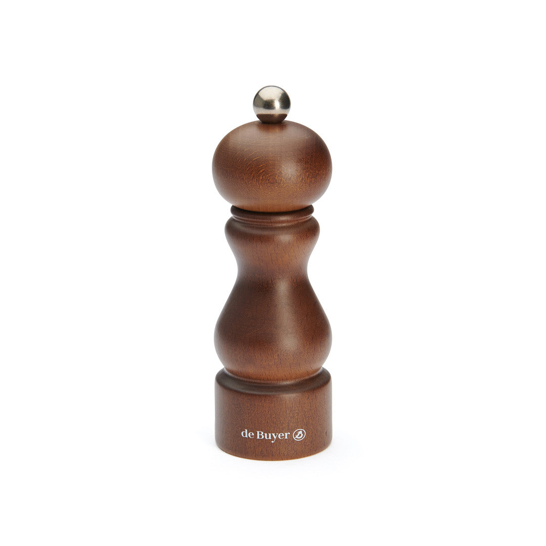 Moulin universel à sel, poivre, épices bois 14 cm RUMBA foncé