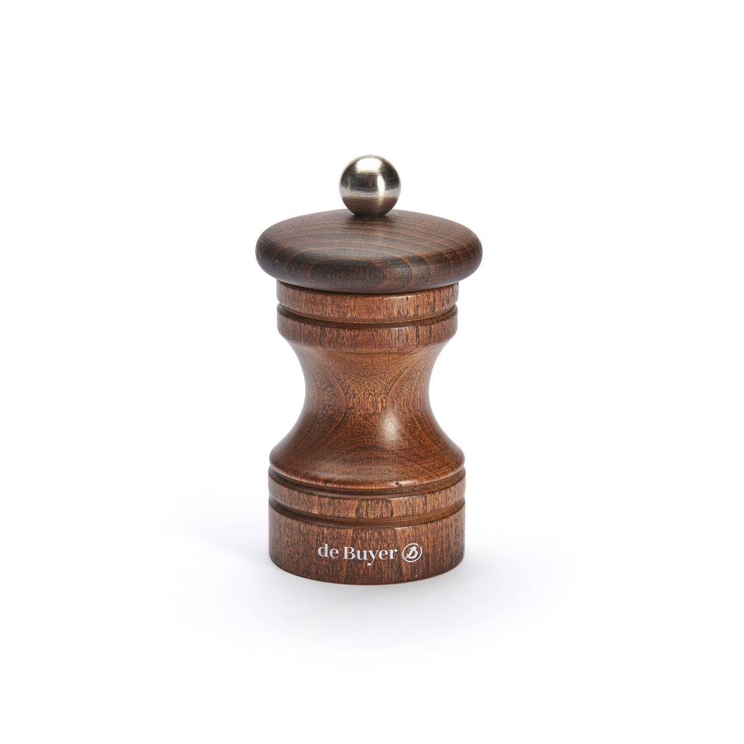 Moulin universel à sel, poivre, épices bois 10 cm PASO foncé