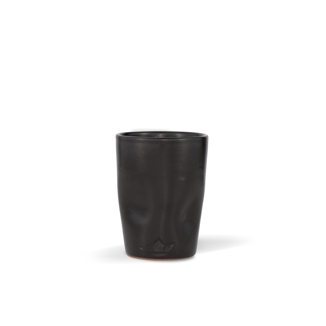 Mug bosselé - la pièce - Noir mat