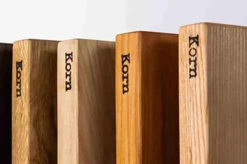 Planche à découper française en bois massif Korn