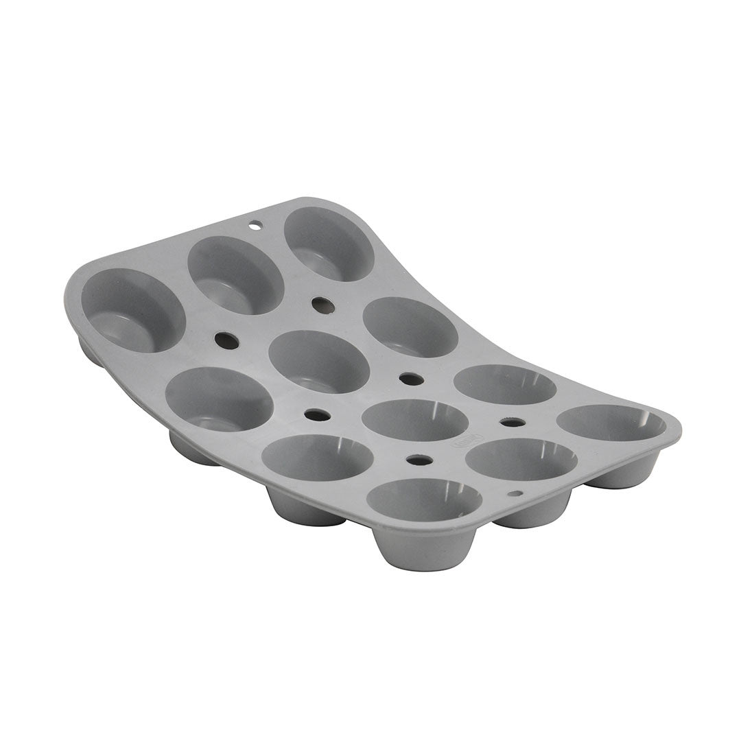 Plaque 12 moules ronds Pomponnettes ELASTOMOULE, mousse de silicone  Ø 4,6cm