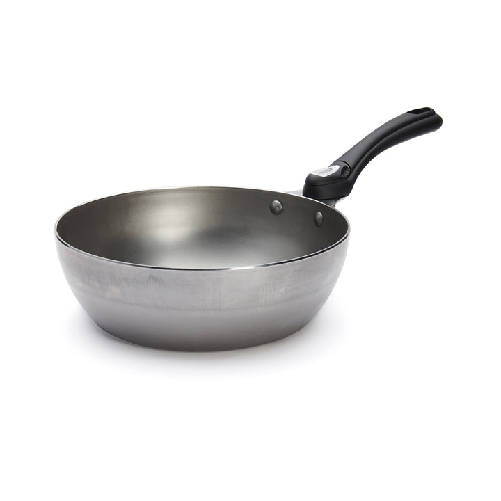 Sauteuse paysanne en acier MINERAL B, pour poignée amovible TWISTY - 24cm