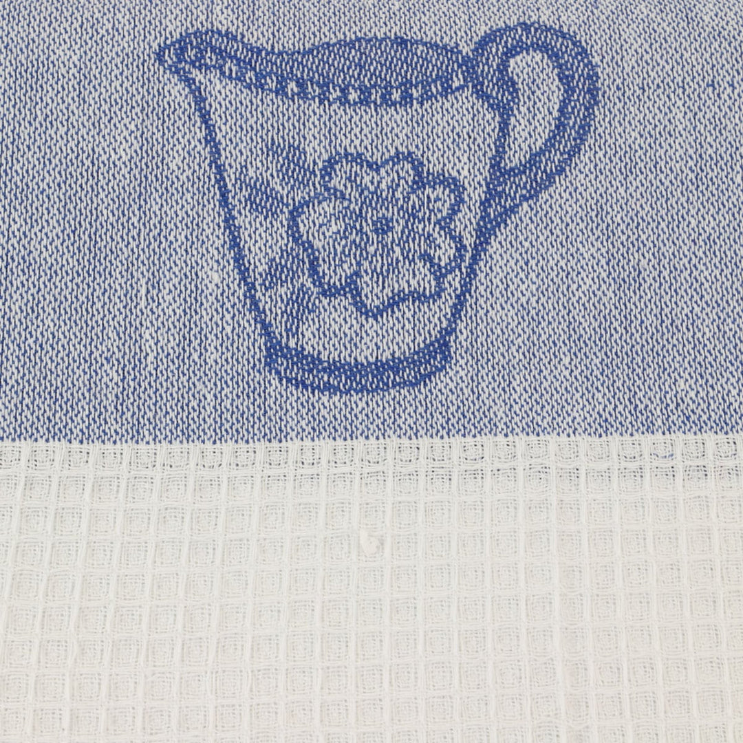 Lot de 12 torchons coton nid d'abeille jacquard REBECCA - Made in Portugal Torchons et essuis-mains Linandelle