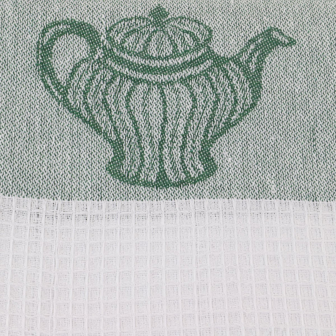 Lot de 12 torchons coton nid d'abeille jacquard REBECCA - Made in Portugal Torchons et essuis-mains Linandelle