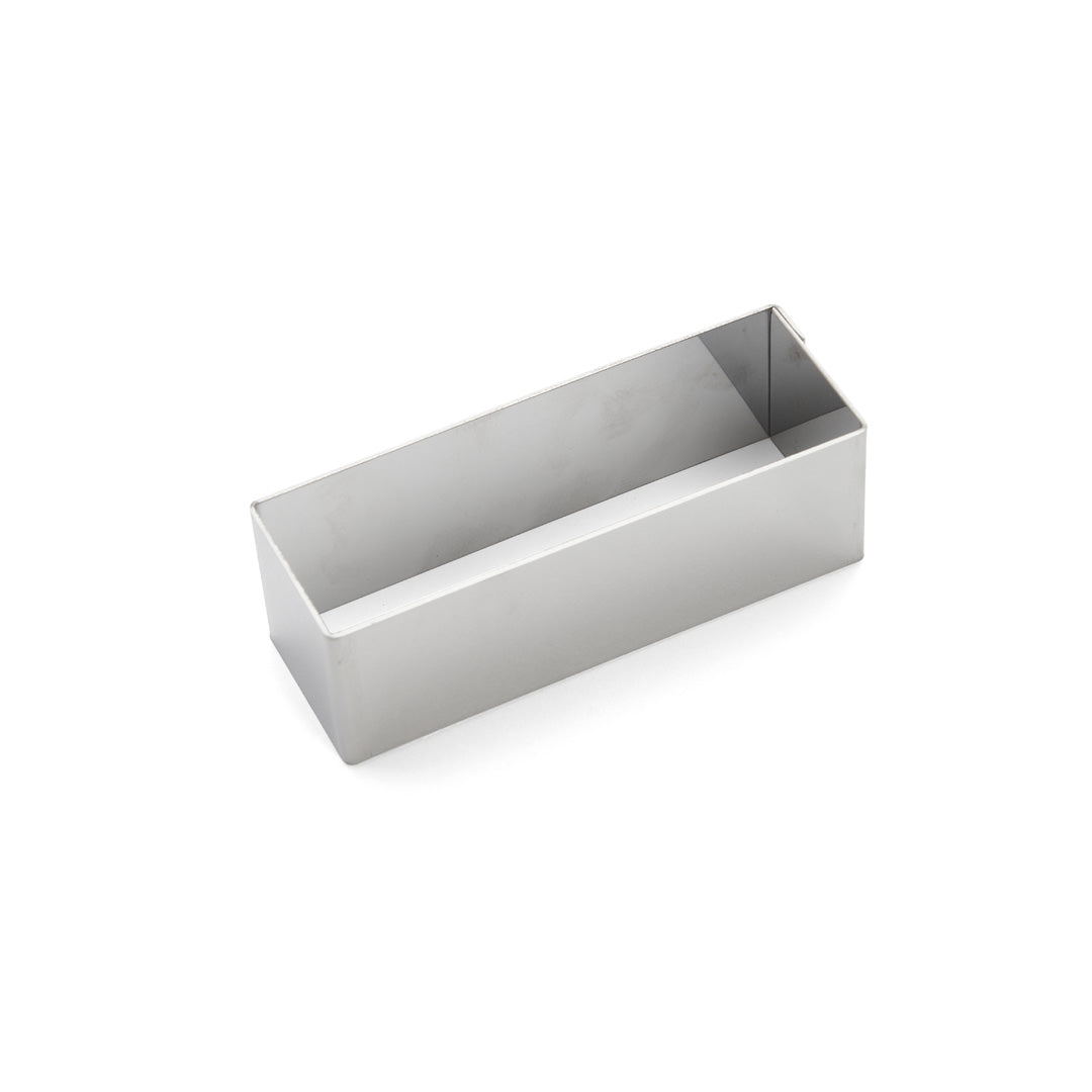 Rectangles inox - 12X4 cm Ht 4CM