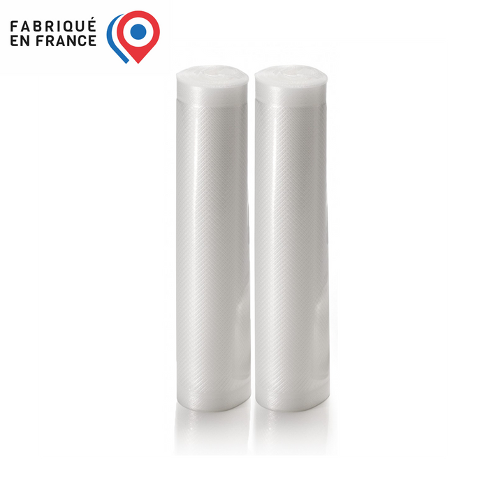 Embossed vacuum rolls - Pack of 2 - Made in France