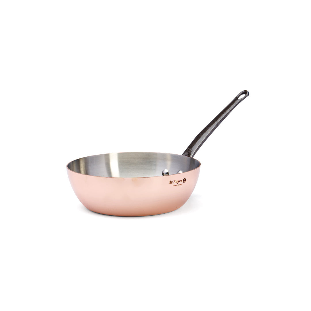 Sauteuse bombée en cuivre INOCUIVRE - 24cm