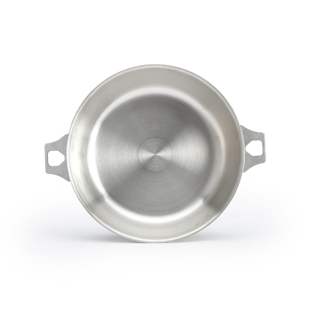 Sauteuse bombée en inox MILADY, pour poignée amovible TWISTY - 24cm