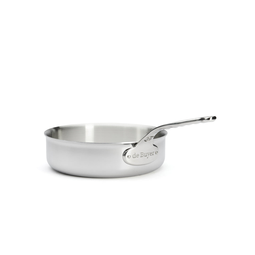 Sauteuse bord droit en inox AFFINITY - 28cm