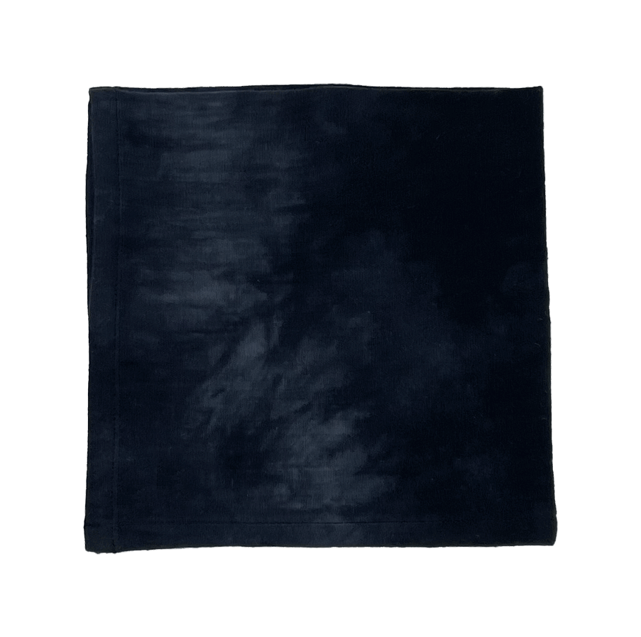 Serviette tie and dye noir en coton - Lot de 2