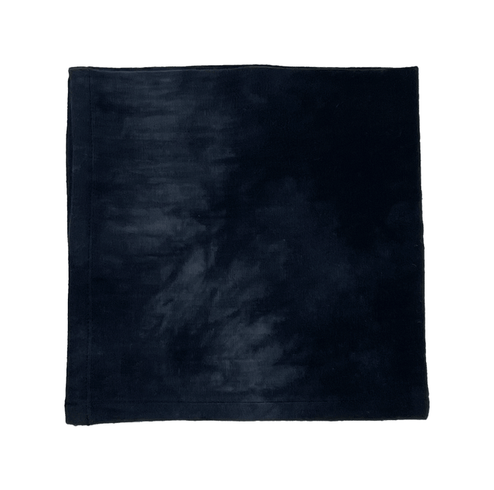 Serviette tie and dye noir en coton - Lot de 2