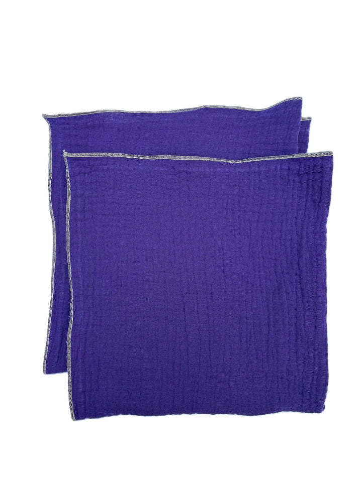 Set of 4 Napkins – Cotton Gauze – violet – 40x40 cm