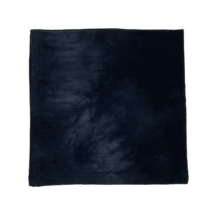 Set of 4 black tie-dye cotton napkins
